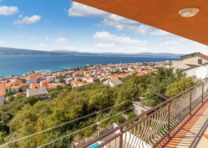 Lägenhet Two Bedroom With Terrace And Sea View Crikvenica